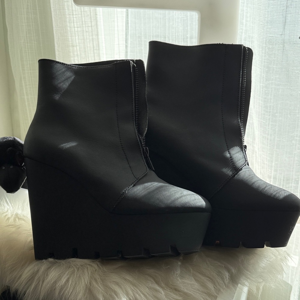 Cheap Monday Black Wedge Boots